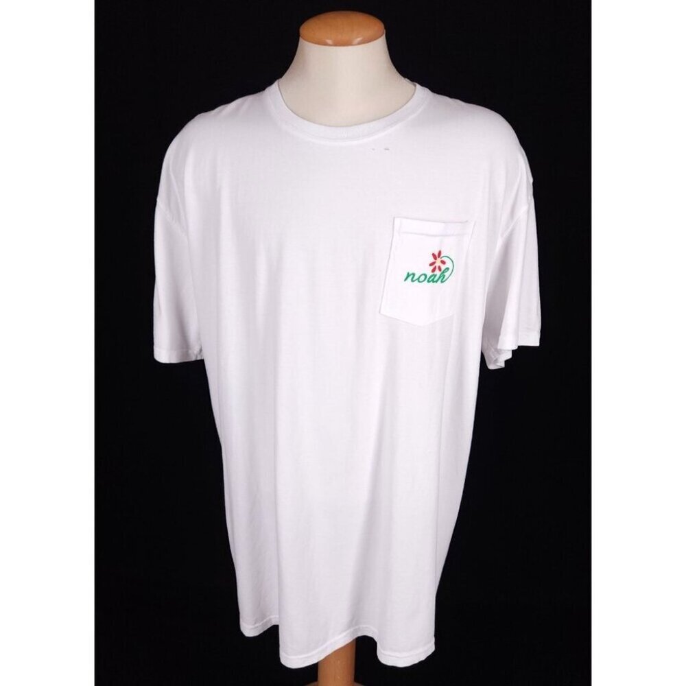 Noah NYC Signature Pocket Tee Size XXL Mens White T-Shirt
